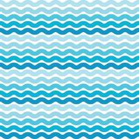 Wave seamless pattern. Rounded waves with gradient color. Repeat the geometric tile. Vector illustration.