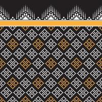 Ikat horizontal seamless pattern. Geometric ethnic pattern design. black-white fabric pattern design. vector illustration.