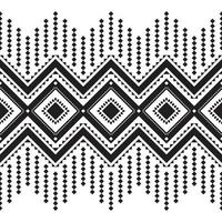 patrón transparente horizontal ikat. diseño de patrones étnicos geométricos. diseño de patrón de tela blanca negra. ilustración vectorial vector