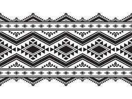 patrón transparente horizontal ikat. diseño de patrones étnicos geométricos. diseño de patrón de tela en blanco y negro. ilustración vectorial vector