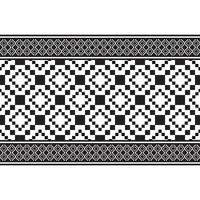 patrón transparente horizontal ikat. diseño de patrones étnicos geométricos. diseño de patrón de tela en blanco y negro. ilustración vectorial vector