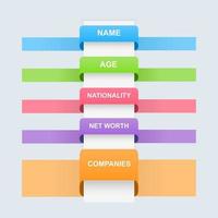 Vector comparison table template. informative comparison. Statistic comparison. vector illustration.