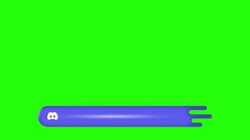 plantilla de pantalla verde del tercer tercio inferior de redes sociales de discordia de bola de fuego video