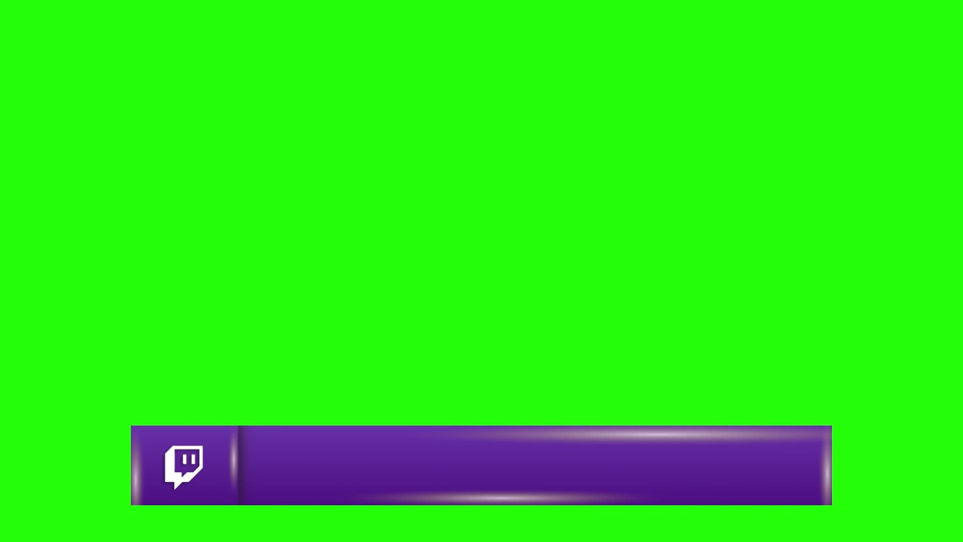 Rectangle Twitch Social Media Lower Third Green Screen Template Rectangle Twitch Social Media Lower Third Green Screen Template