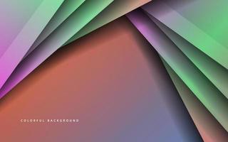 Overlap layer papercut gradient color background vector