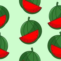 Watermelon Premium Pattern Vector Illustration