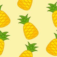 Pineapple Pattern Premium Vector Illustration