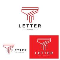 logotipo de letra t, vector de estilo de letra moderno, diseño adecuado para marcas de productos con letra t