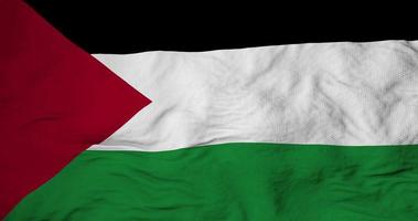 Waving flag of Palestine in 3D rendering video