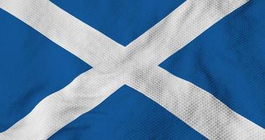 Waving flag of Scotland in 3D rendering video