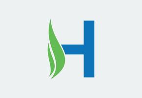 Letter H logo design template, Vector illustration