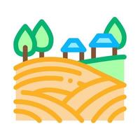haystack in village icon vector outline illustration