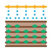 watering garden icon vector outline illustration