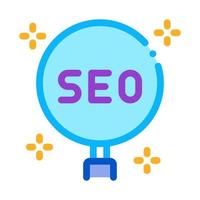 learning search engine optimization icon vector outline illustration