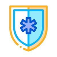 medical protection sign icon vector outline illustration