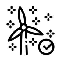 working windmill icon vector outline illustration