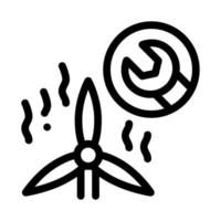 windmill repair icon vector outline illustration