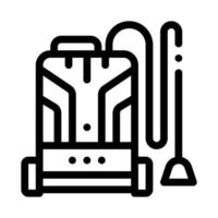 home vacuum cleaner icon vector outline illustration