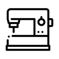 ilustración de contorno de vector de icono de máquina de coser