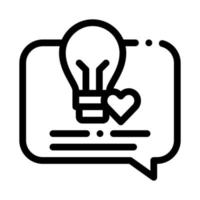 Lightbulb Frame Icon Vector Outline Illustration