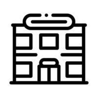 Supermarket Icon Vector Outline Illustration