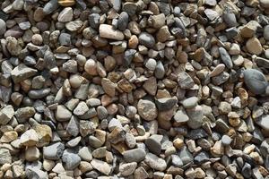Background from small round crushed stone photo