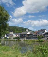 Pueblo medieval de Dausenau,río Lahn, Renania-Palatinado, Alemania foto