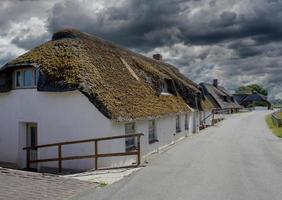 Village of Norderhafen on Nordstrand,North Sea,North Frisia,Germany photo