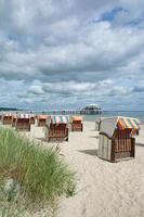 Playa en timmendorfer strand,mar báltico,schleswig-holstein,alemania foto