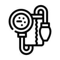 tonometer for check blood pressure line icon vector illustration