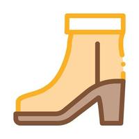 Boot Shoe Icon Vector Outline Illustration