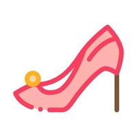 Female Shoe Icon Vector Outline Illustration