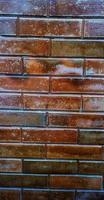 Portrait of abstract background of neatly arranged brick walls photo