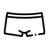 ilustración de contorno de vector de icono de pantalones deportivos