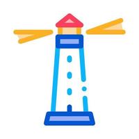 Lighthouse Beacon Icon Vector Outline Illustration