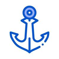 Boat Anchor Icon Vector Outline Illustration