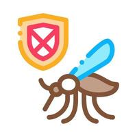 Mosquito Shield Icon Vector Outline Illustration