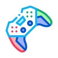 ilustración de contorno de vector de icono de joystick de juego