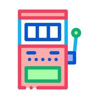 Slot Machine Icon Vector Outline Illustration