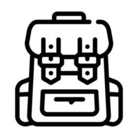 backpack accessory line icon vector illustration