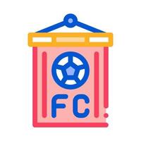 Soccer Command Flag Icon Outline Illustration vector