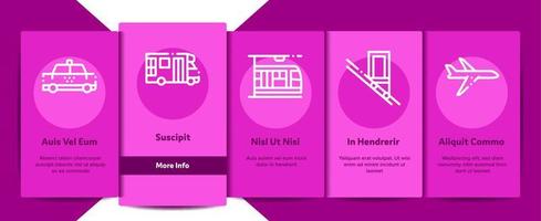 Collection Public Transport Vector Onboarding