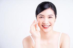 Beauty image of young Asian woman with beautiful skin photo