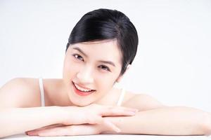 Beauty image of young Asian woman with beautiful skin photo
