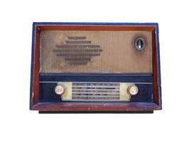 Old radio isolated photo