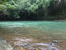 beautiful clear river for a holiday photo