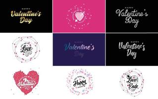 Be My Valentine Valentine's holiday lettering for greeting card vector