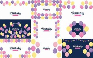 Happy Birthday written in a brush stroke font with a watercolor splatter background vector