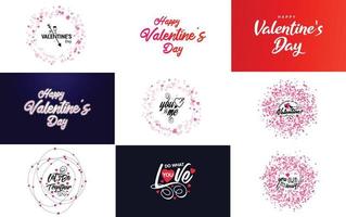 Love word art design with a heart-shaped gradient background vector