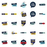 Stay Tuned 25 Versatile vector images for a dynamic and adaptive brand  25 pack